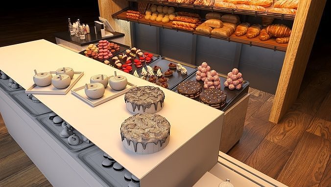 Bakery  3D model 7
