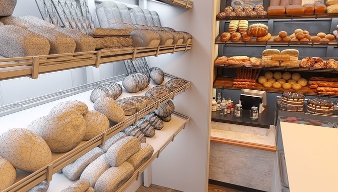 Bakery  3D model 6