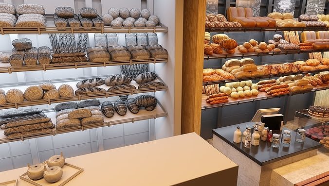 Bakery  3D model 5