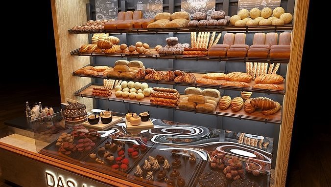 Bakery  3D model 4