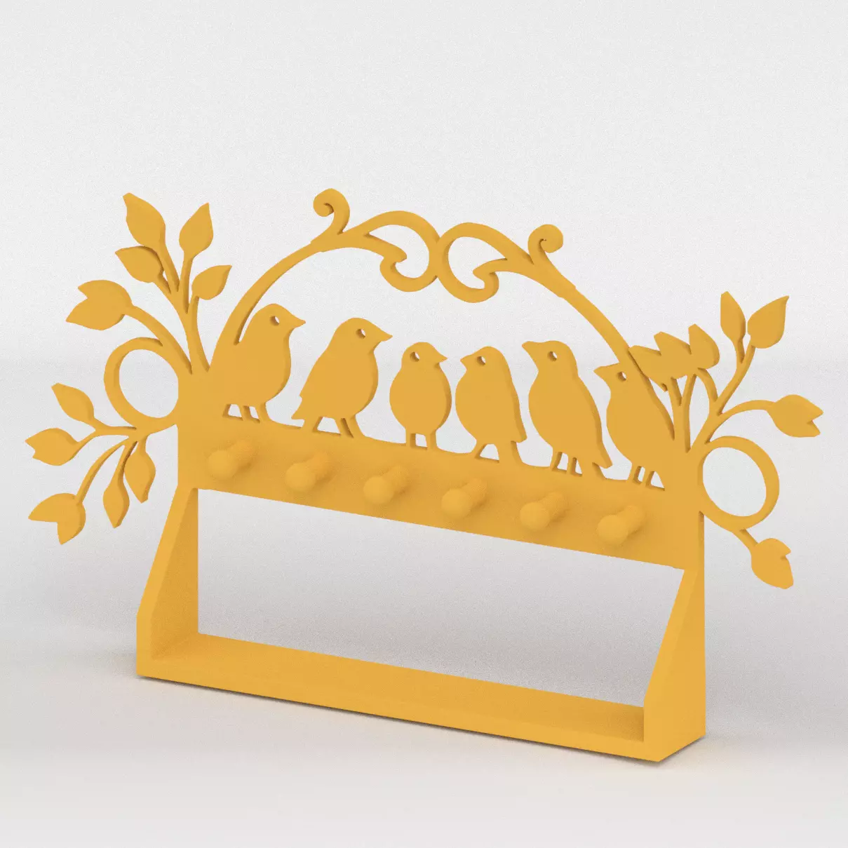 Birdies Keys Hanger 3D print model