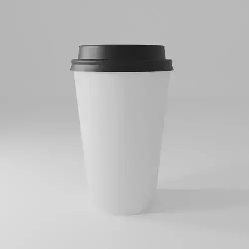 Coffee cup 3d model for mockup 3D model