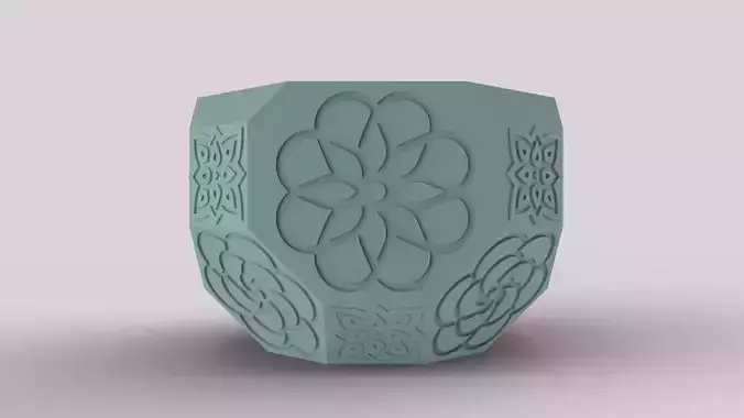 Decorative Geometric Succulent Pot