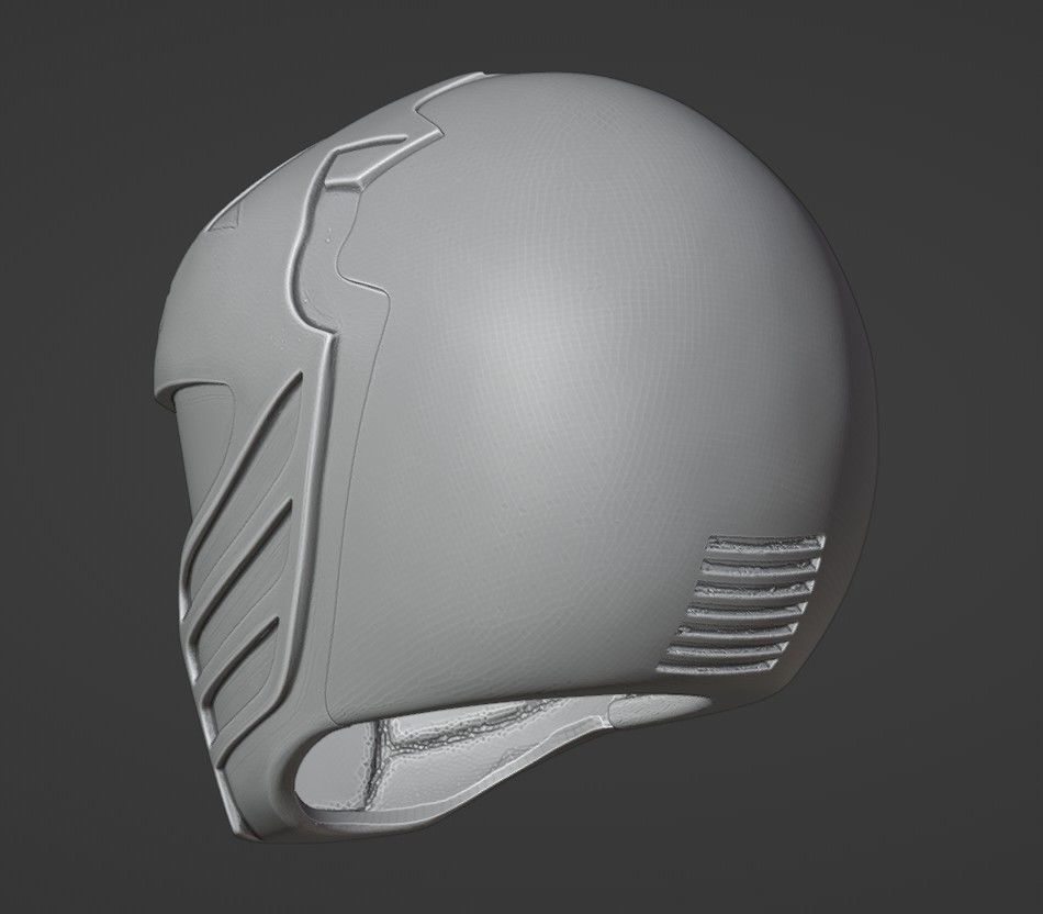 POWER RANGERS MMPR WHITE RANGER V2 HELMET MOVIE 1995 3D print model_4