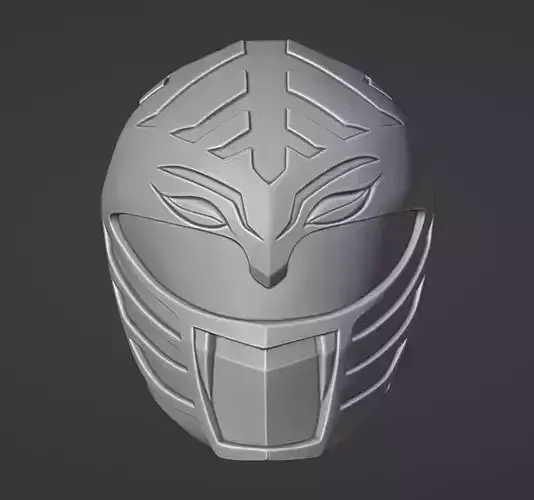 POWER RANGERS MMPR WHITE RANGER V2 HELMET MOVIE 1995 3D print model