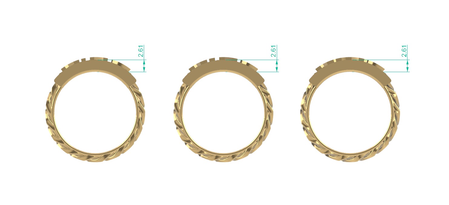 0252 Dollar King Cuban Ring 3D print model_4