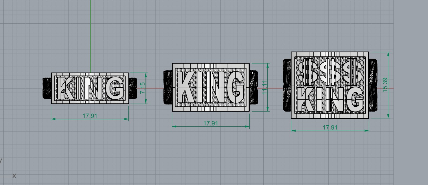 0252 Dollar King Cuban Ring 3D print model_7