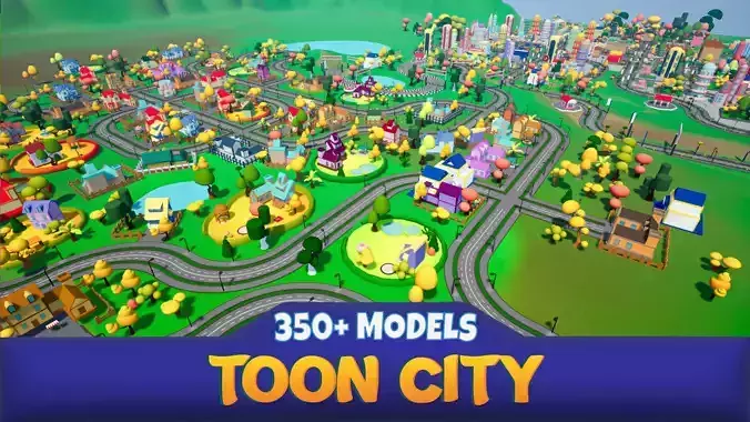 Cartoon City Environment Pack
