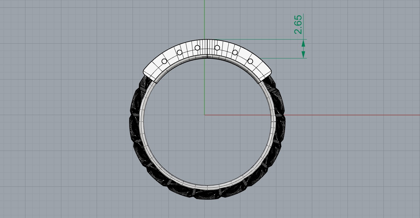 0254 Abacus Cuban Ring 3D print model_6