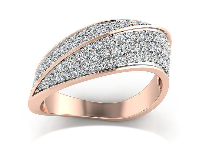 Women Ring  Render 3dm STL OBJ FBX Details 3D print model