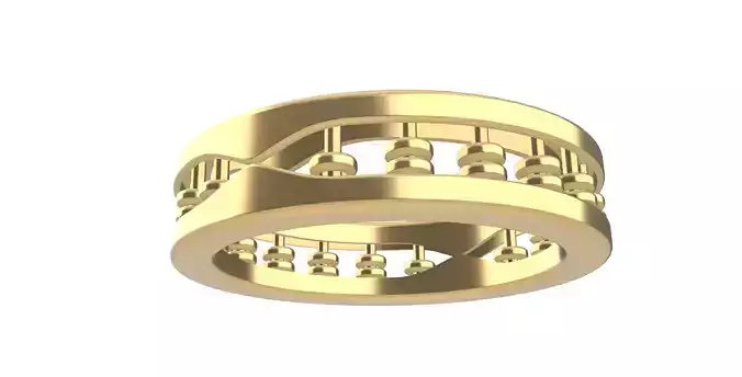 0258 Bvlgari Shape Abacus Ring 3D print model
