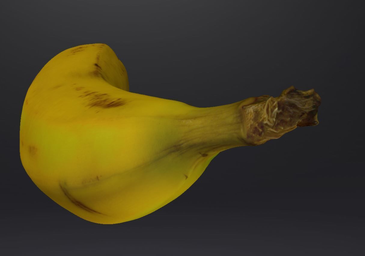 banane Low-poly 3D model_1