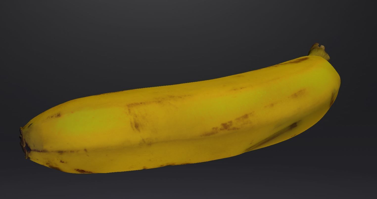 banane Low-poly 3D model_8