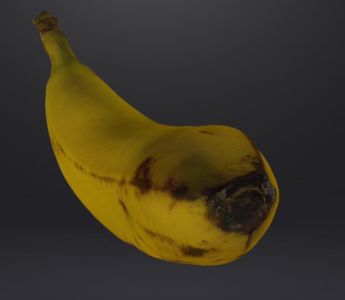 banane Low-poly 3D model_9