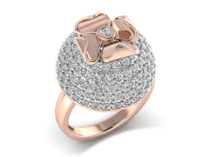 Women Ring  Render 3dm STL OBJ FBX Details 3D print model