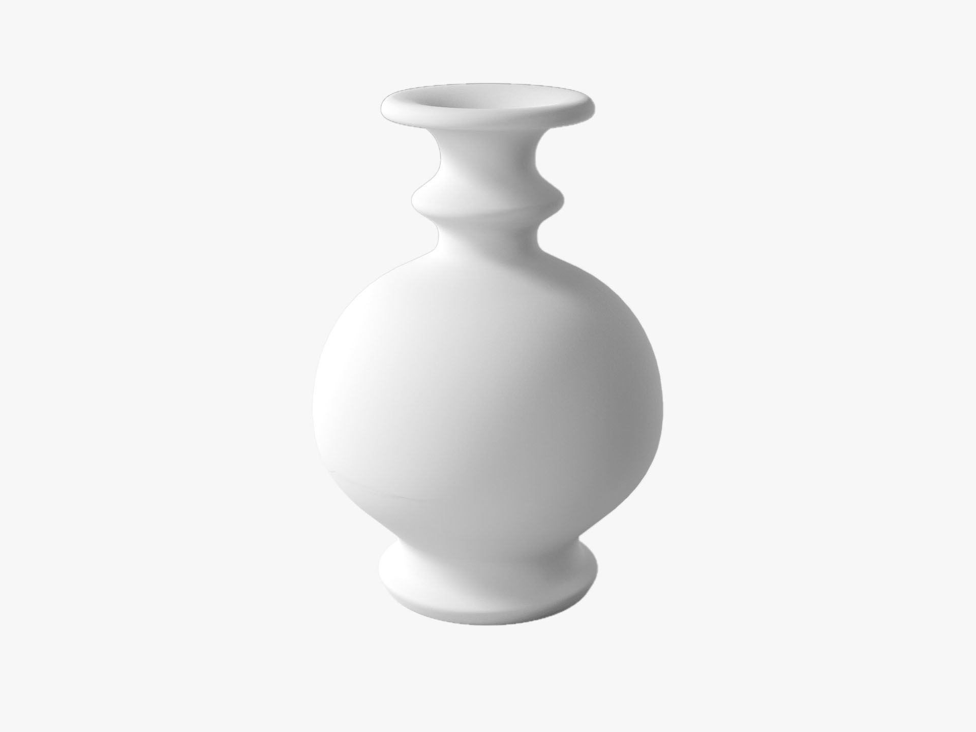 Orange Pop Art Vase Set 3D model_50