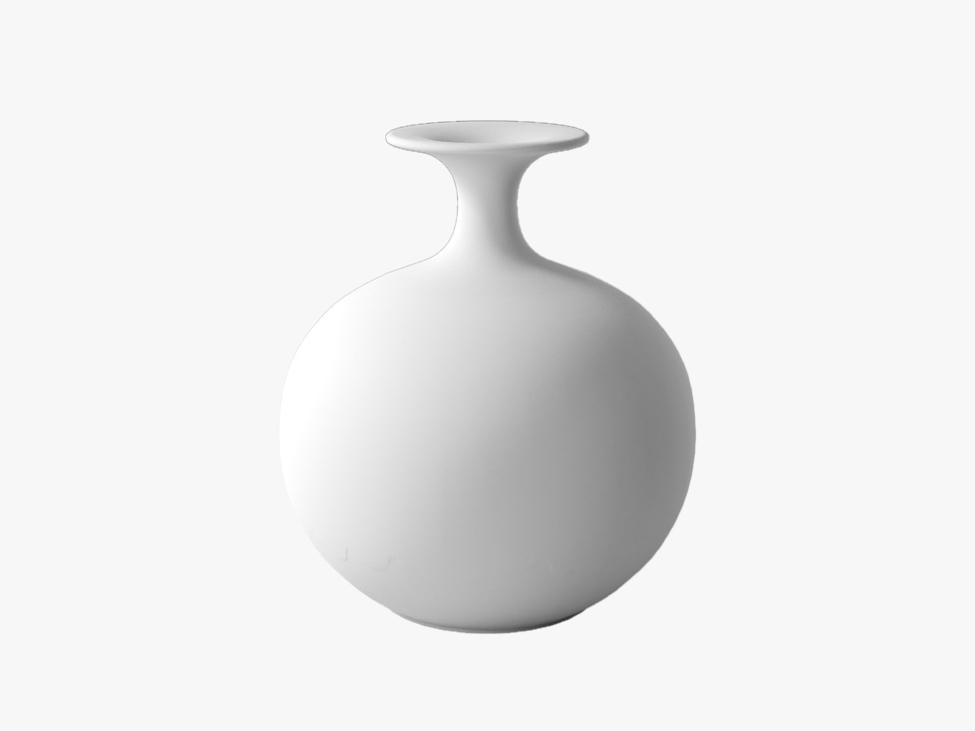 Orange Pop Art Vase Set 3D model_28