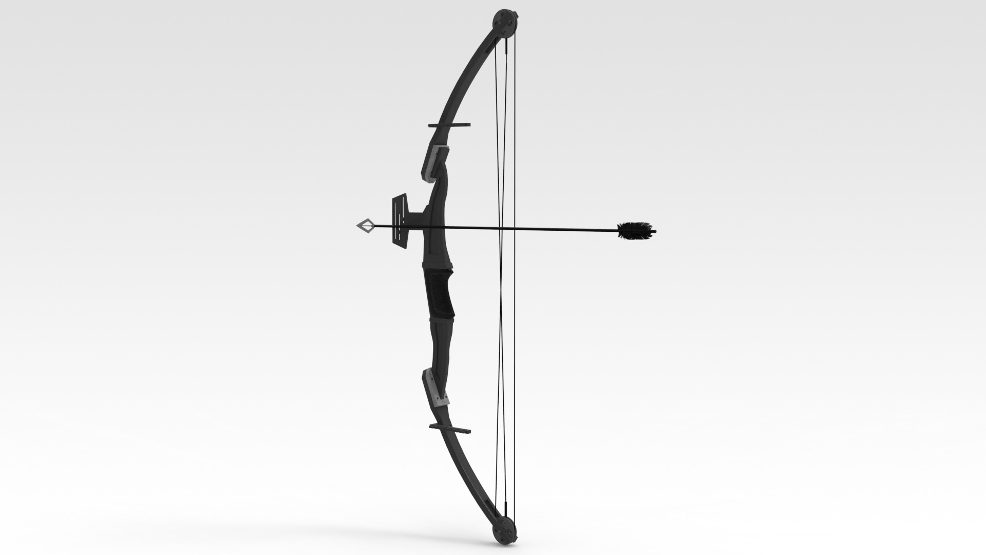 Archery Low-poly 3D model_1