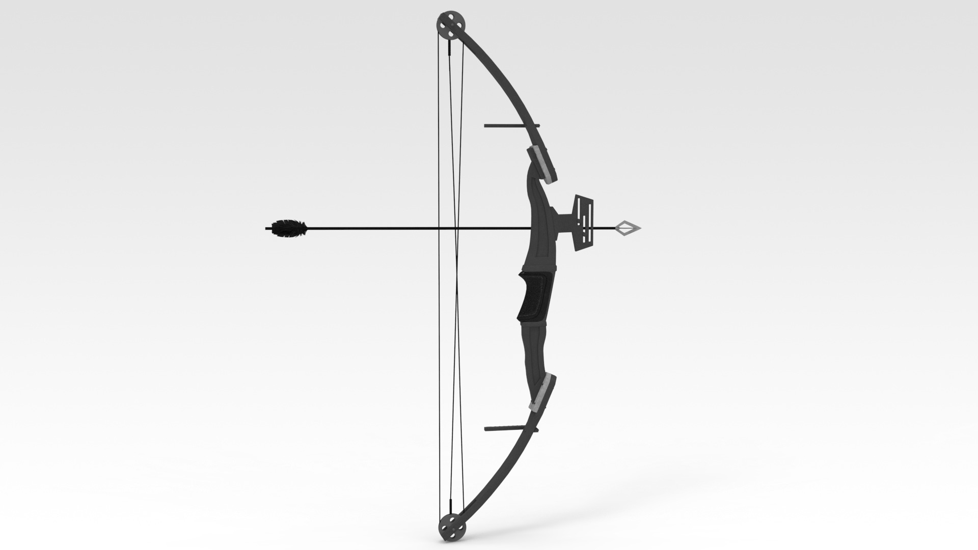 Archery Low-poly 3D model_4