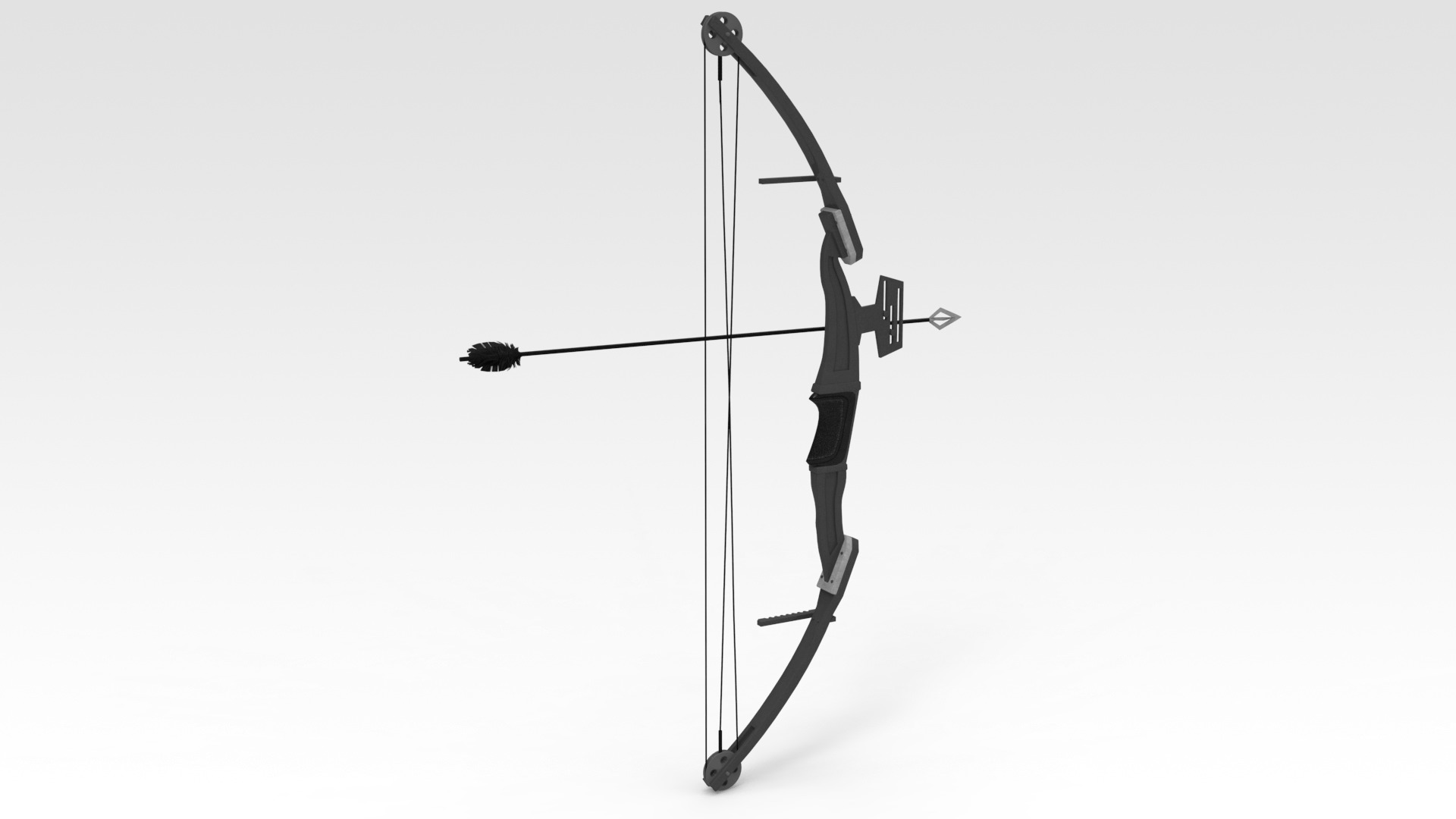 Archery Low-poly 3D model_2