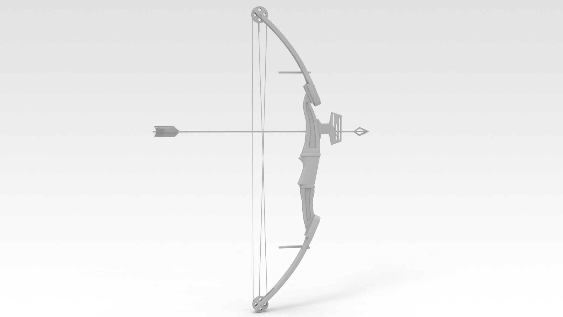 Archery Low-poly 3D model_5
