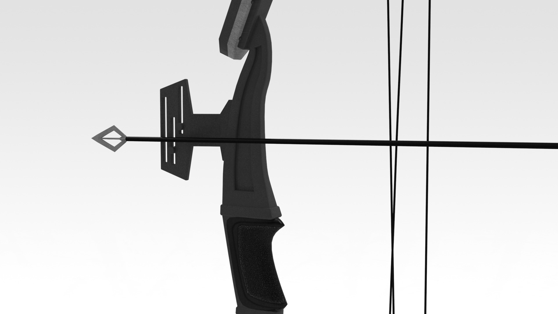 Archery Low-poly 3D model_3