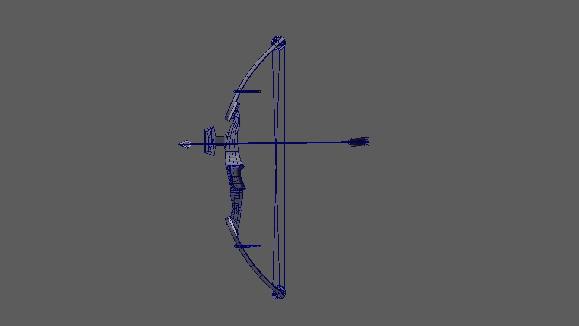 Archery Low-poly 3D model_6