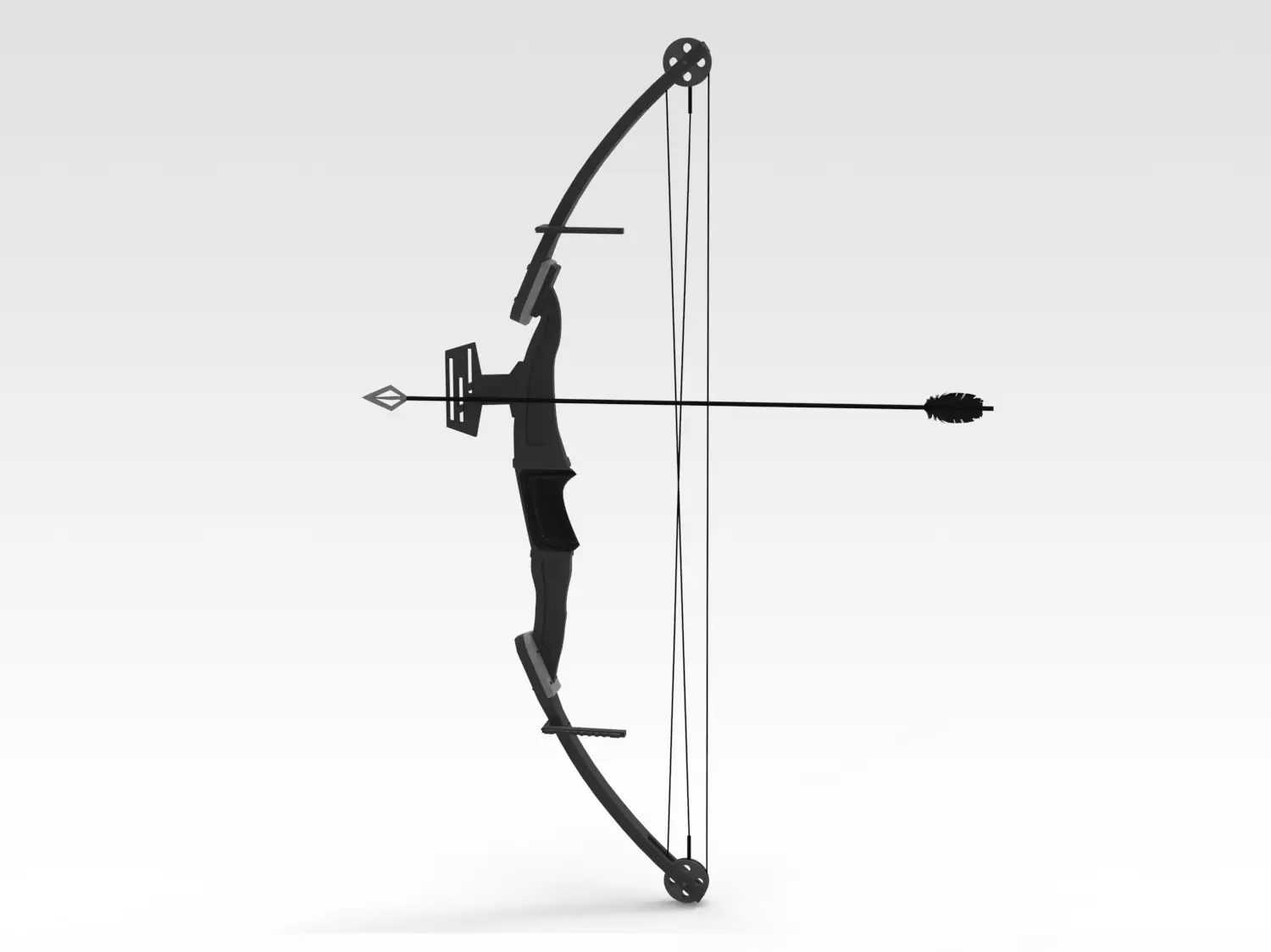 Archery Low-poly 3D model_0
