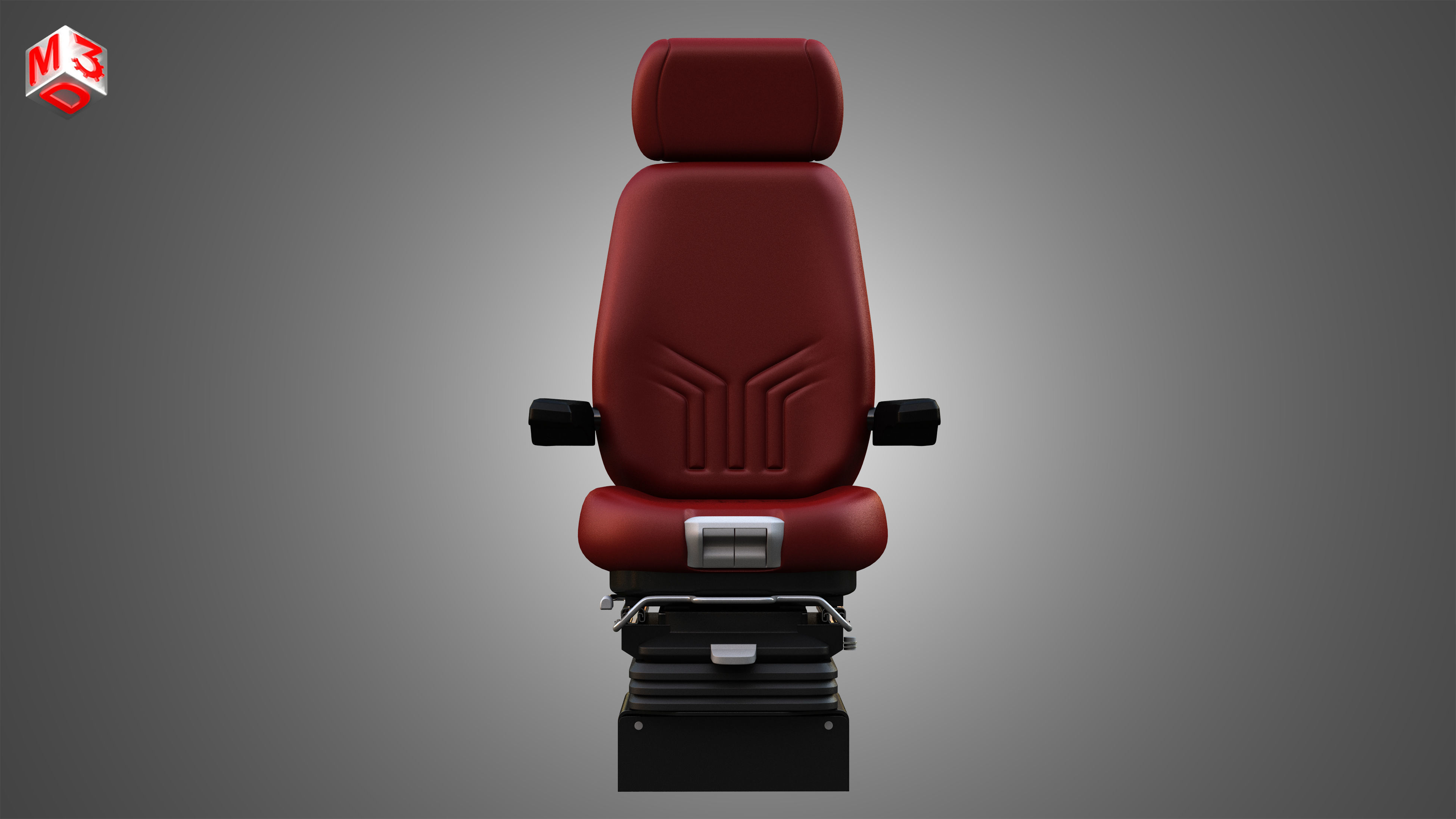 Vehicle Seat A2 3D model_4