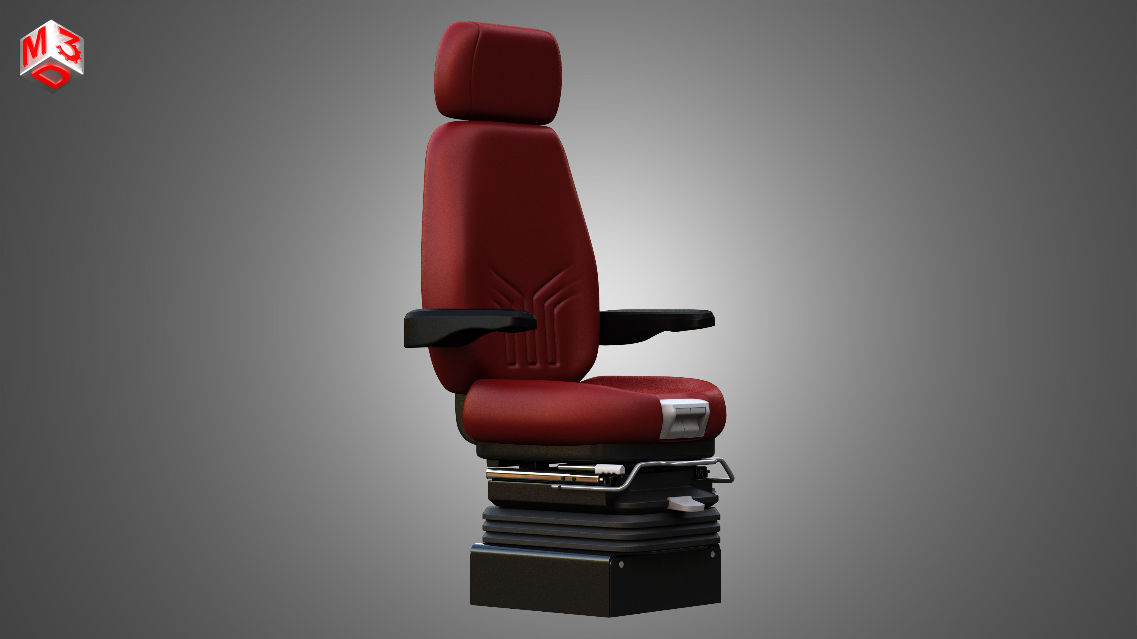 Vehicle Seat A2 3D model_2