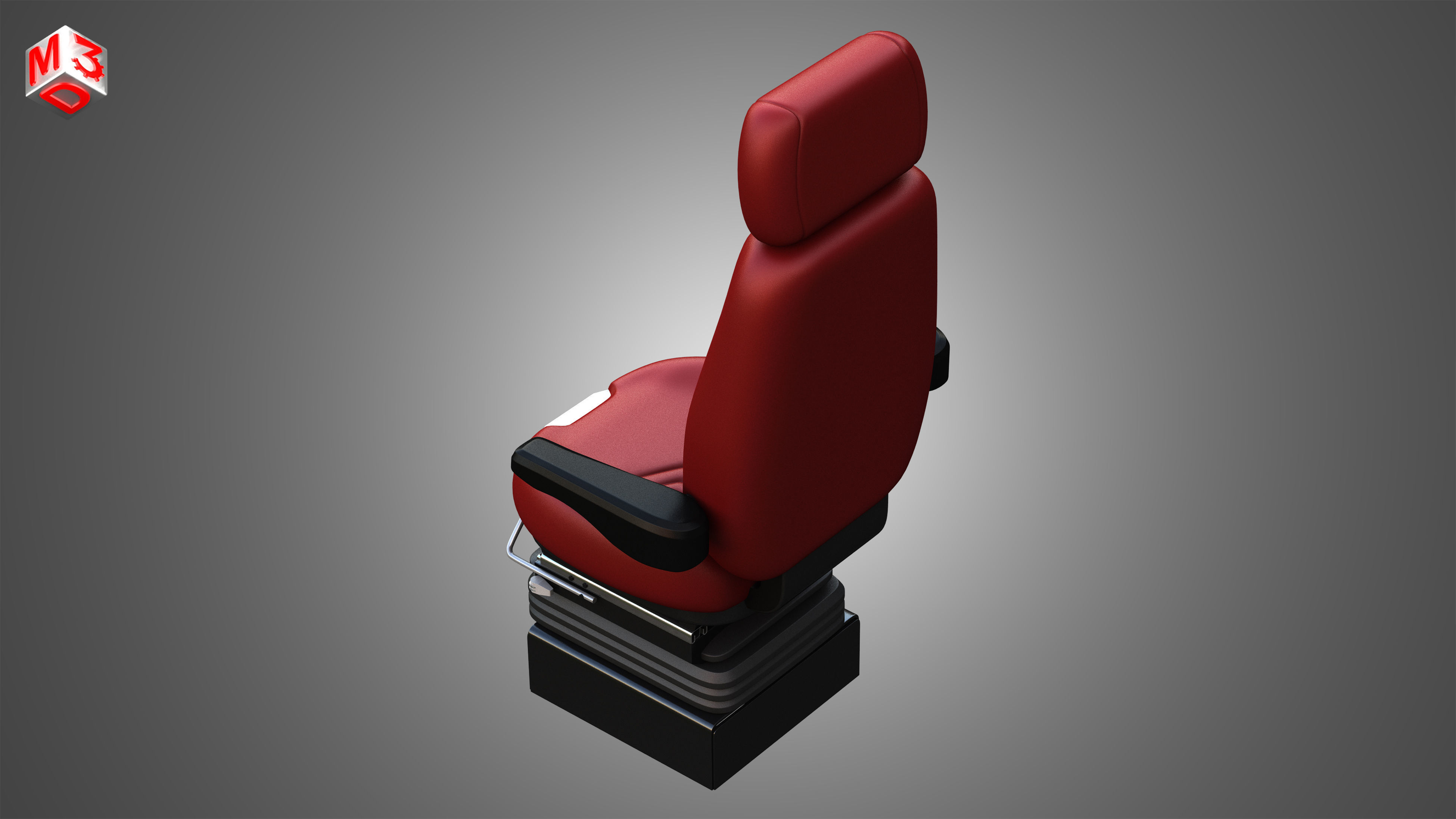 Vehicle Seat A2 3D model_8