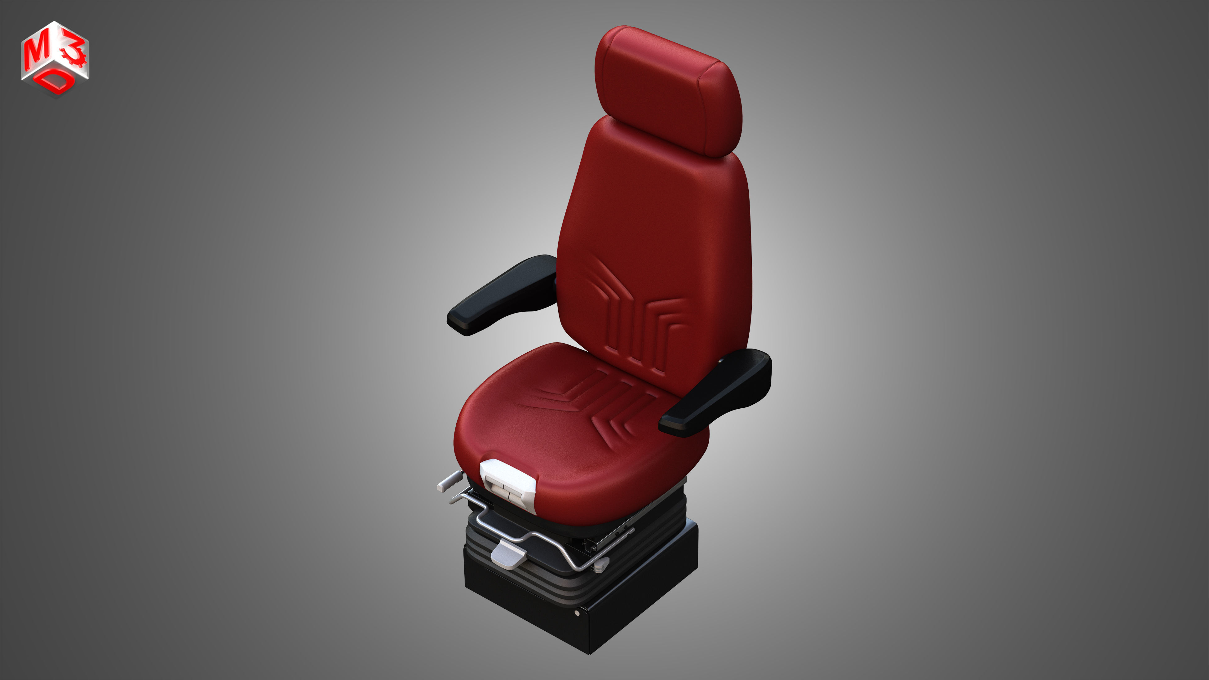 Vehicle Seat A2 3D model_7