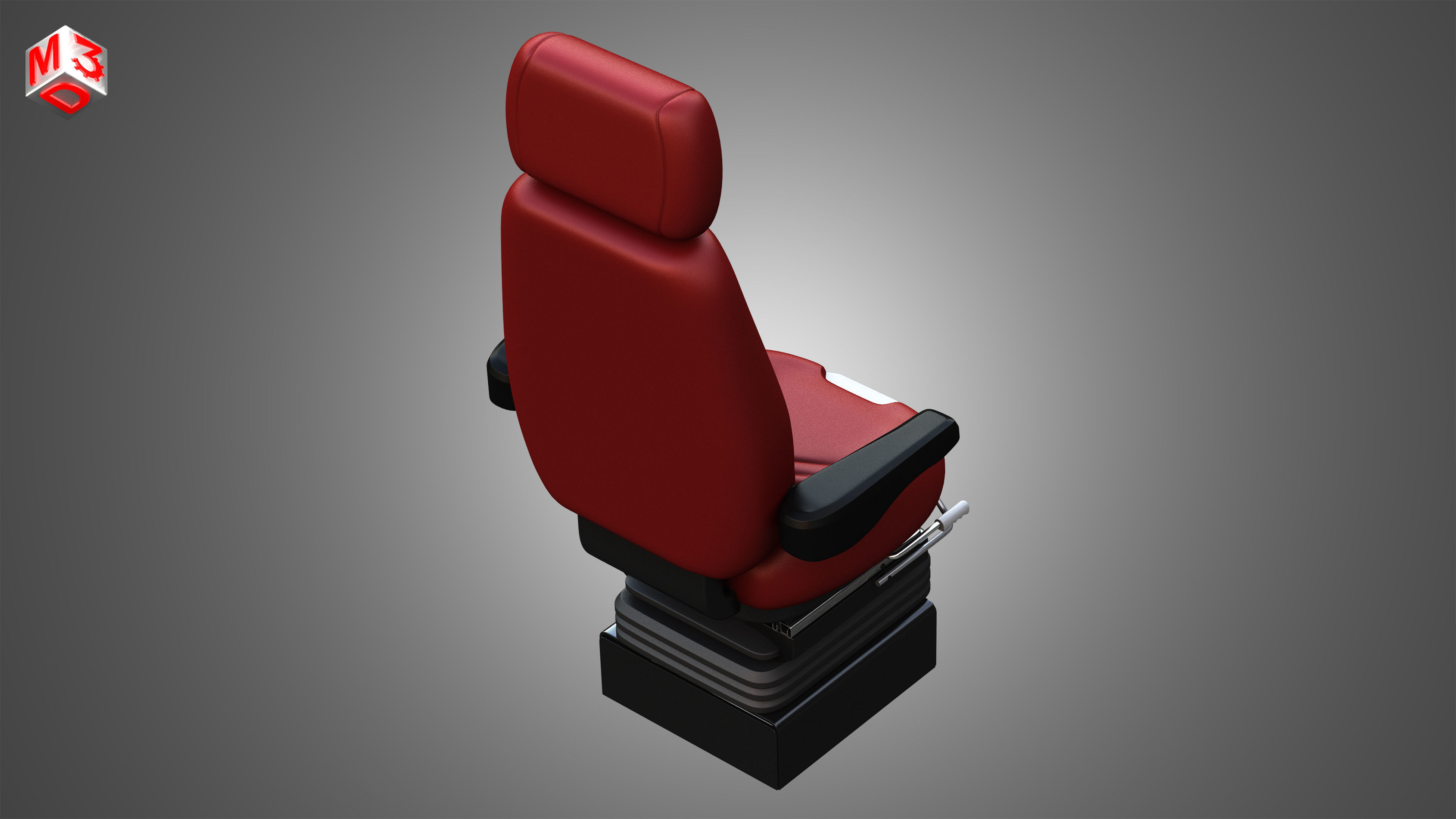 Vehicle Seat A2 3D model_9
