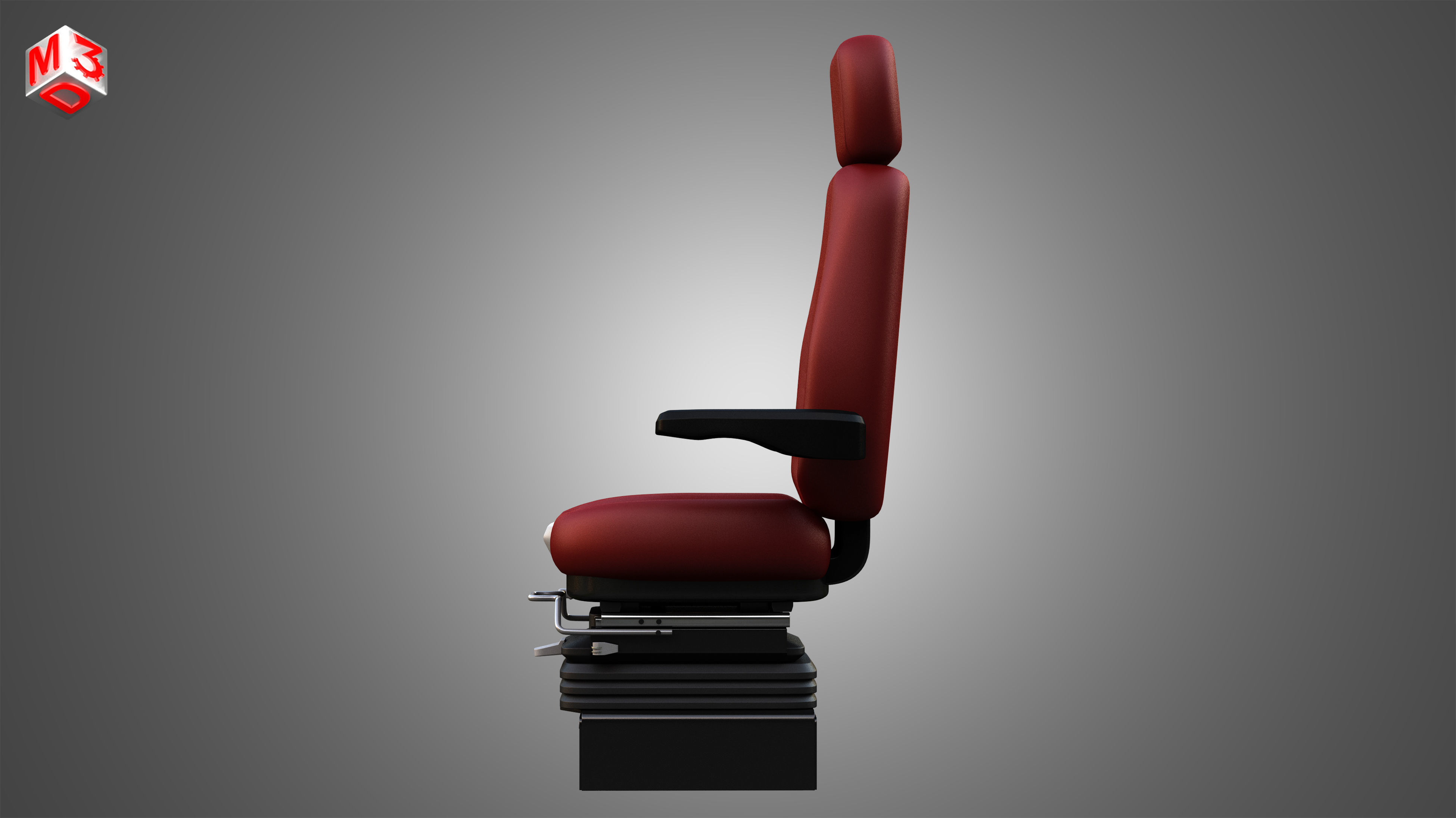 Vehicle Seat A2 3D model_5