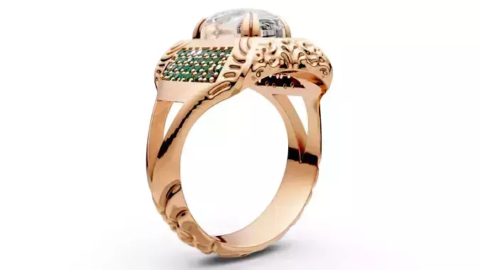 RectangleCabochon Signet Ring