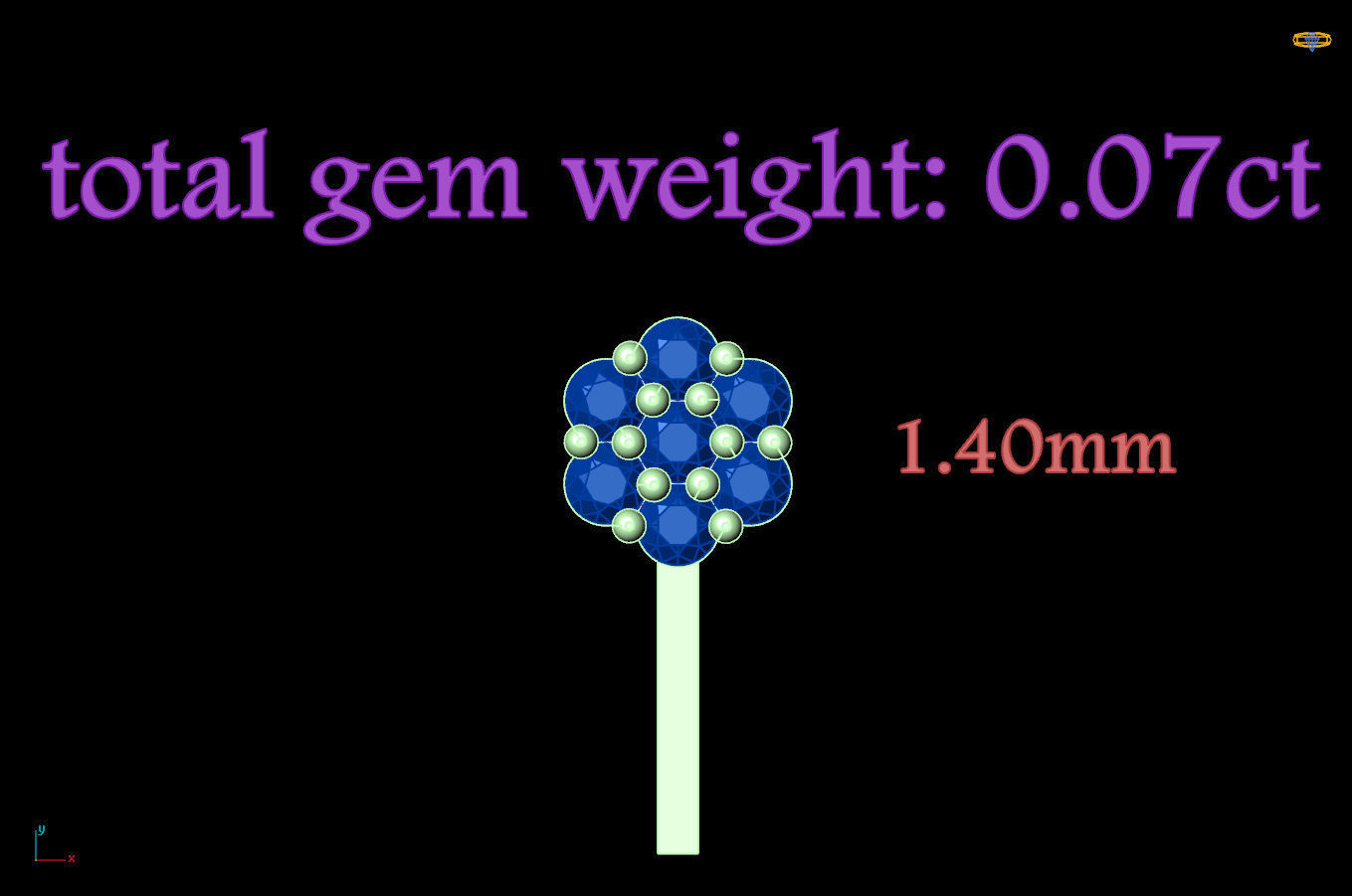 flower setting  3D print model_5