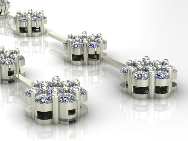 flower setting  3D print model_1