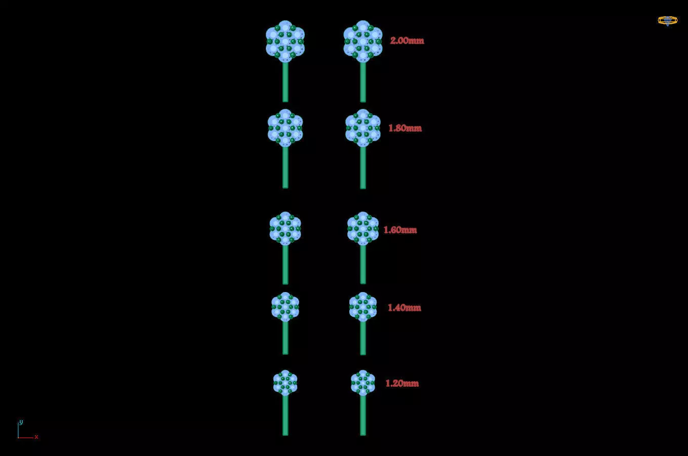 flower setting  3D print model_0