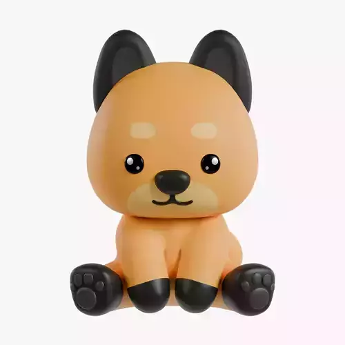 Chinese Zodiac Year of the Dog Sitting Pose