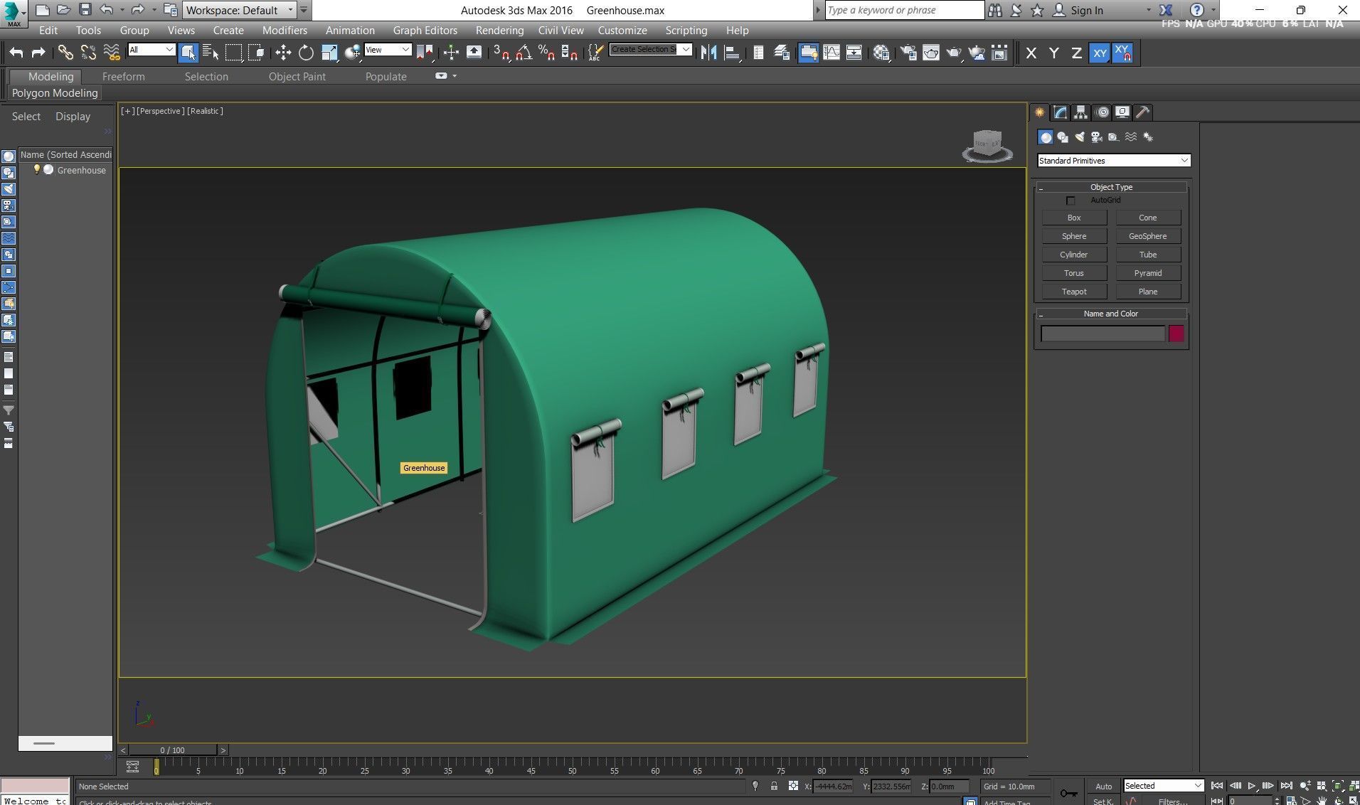 Greenhouse 3D model_16