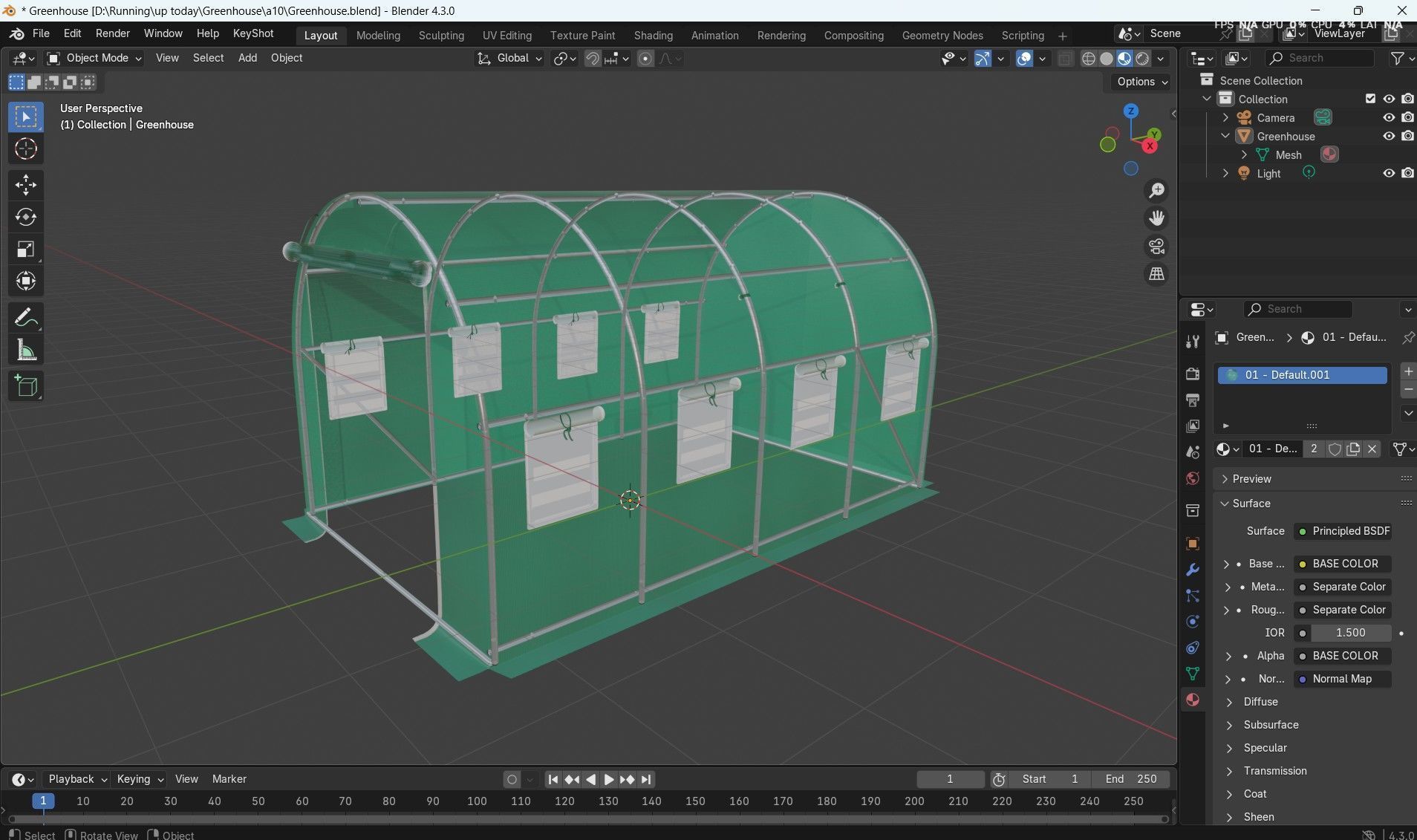 Greenhouse 3D model_14