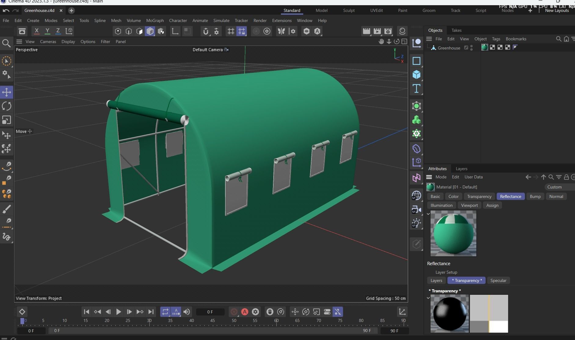 Greenhouse 3D model_12