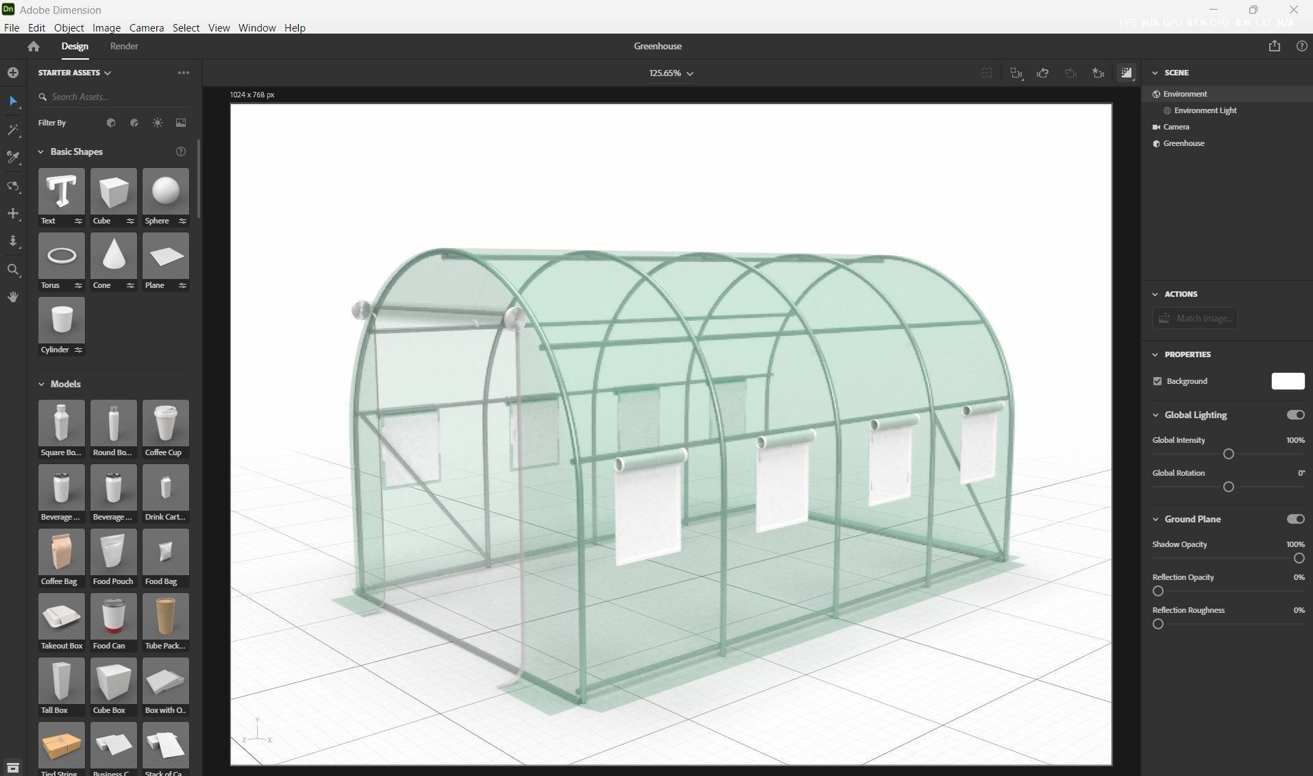 Greenhouse 3D model_13