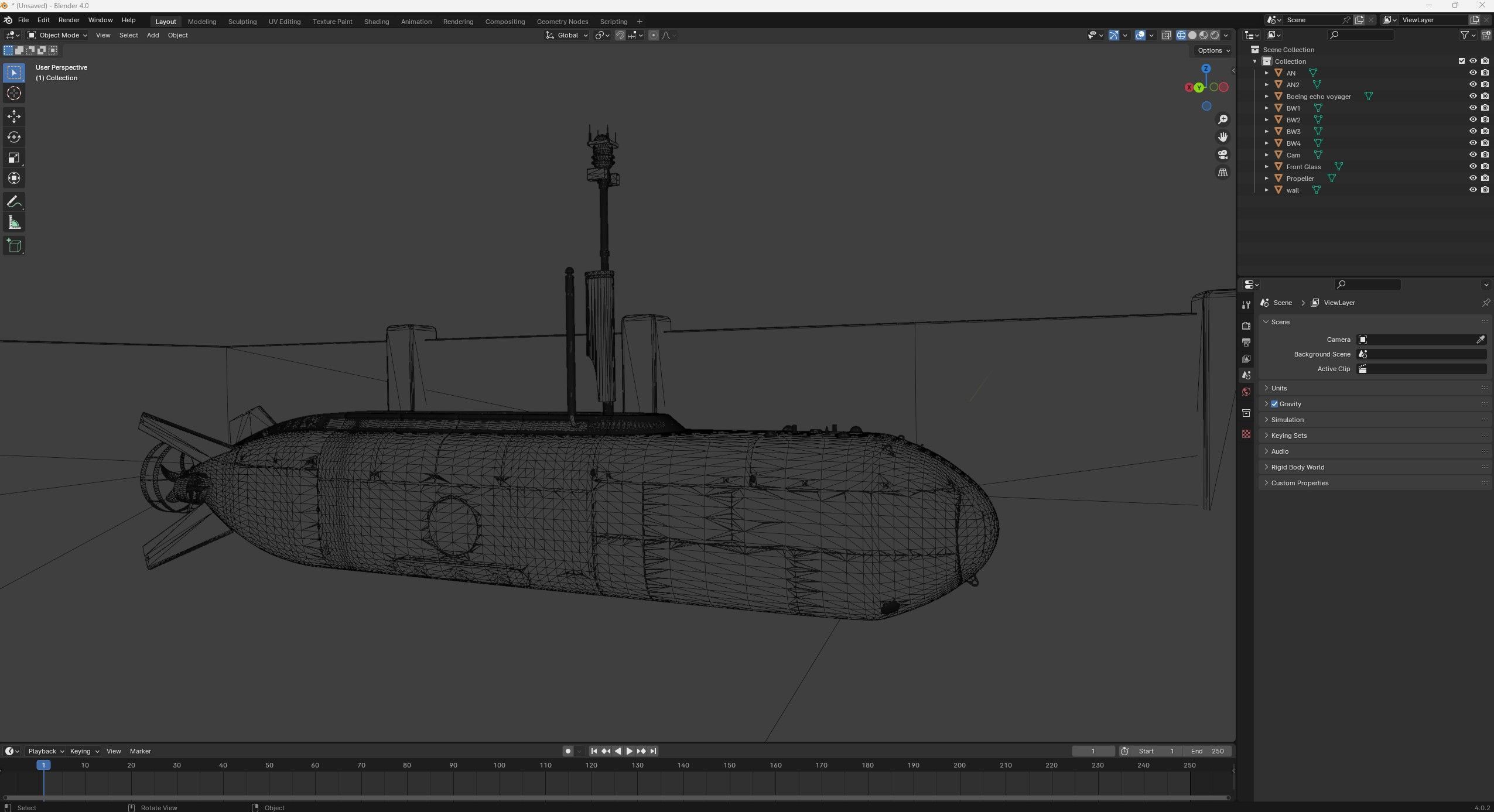 B echo voyager 3D model_12