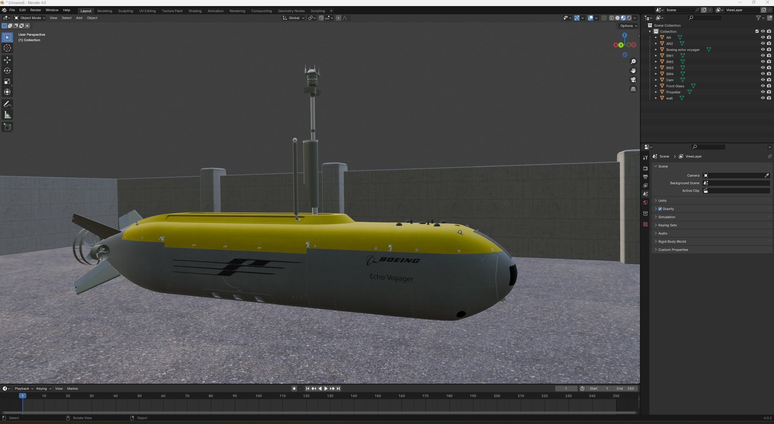 B echo voyager 3D model_13