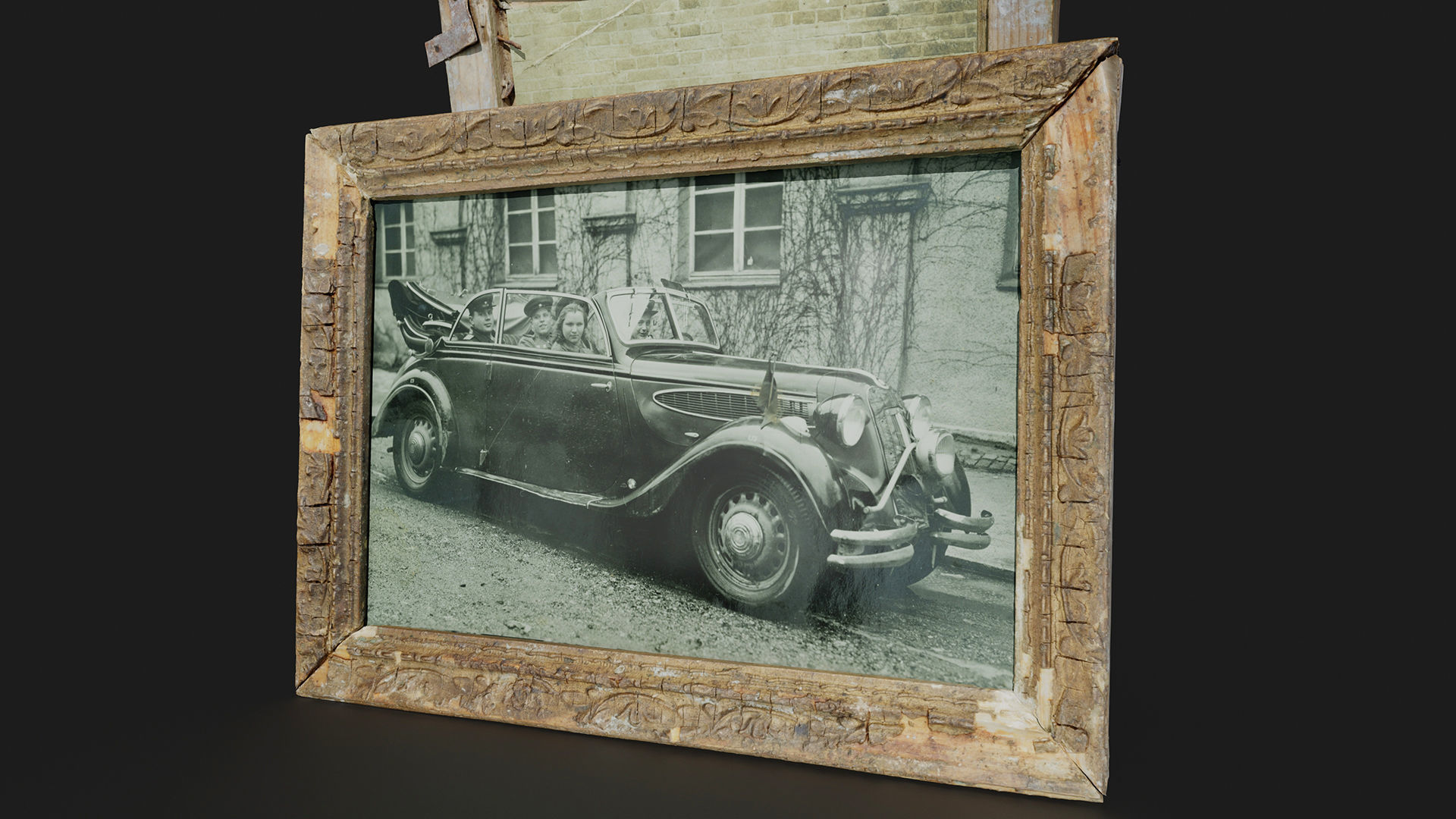 Old Photo Frame Low-poly 3D model_3