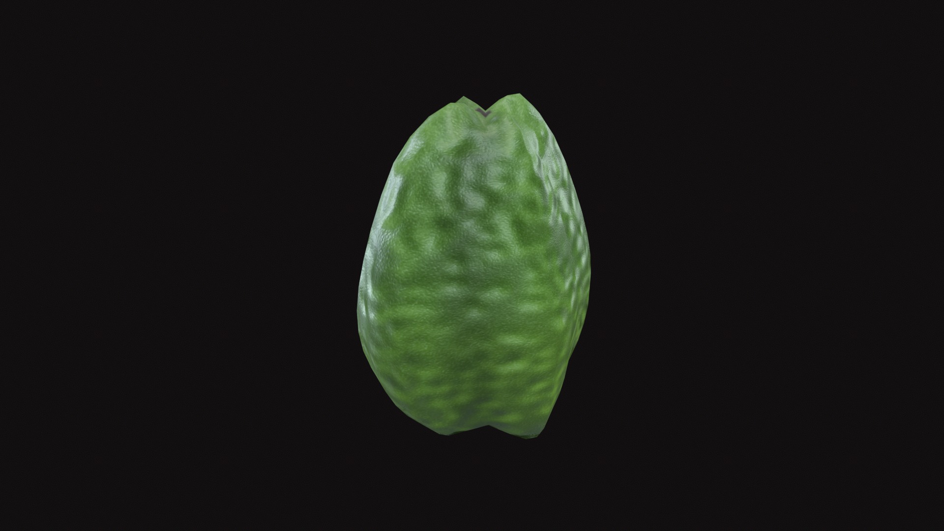 Medieval Chayote Low-poly 3D model_6