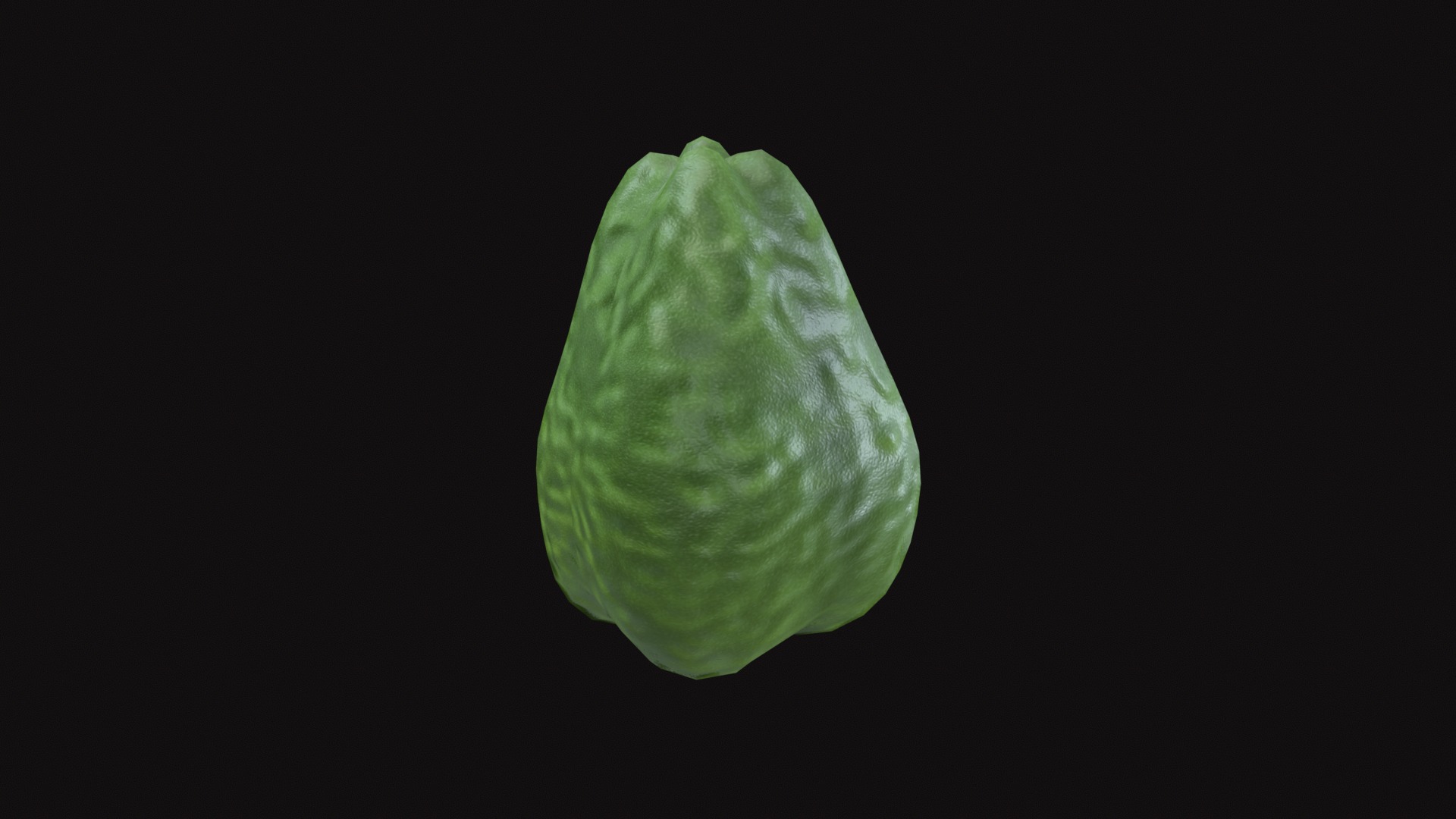 Medieval Chayote Low-poly 3D model_3