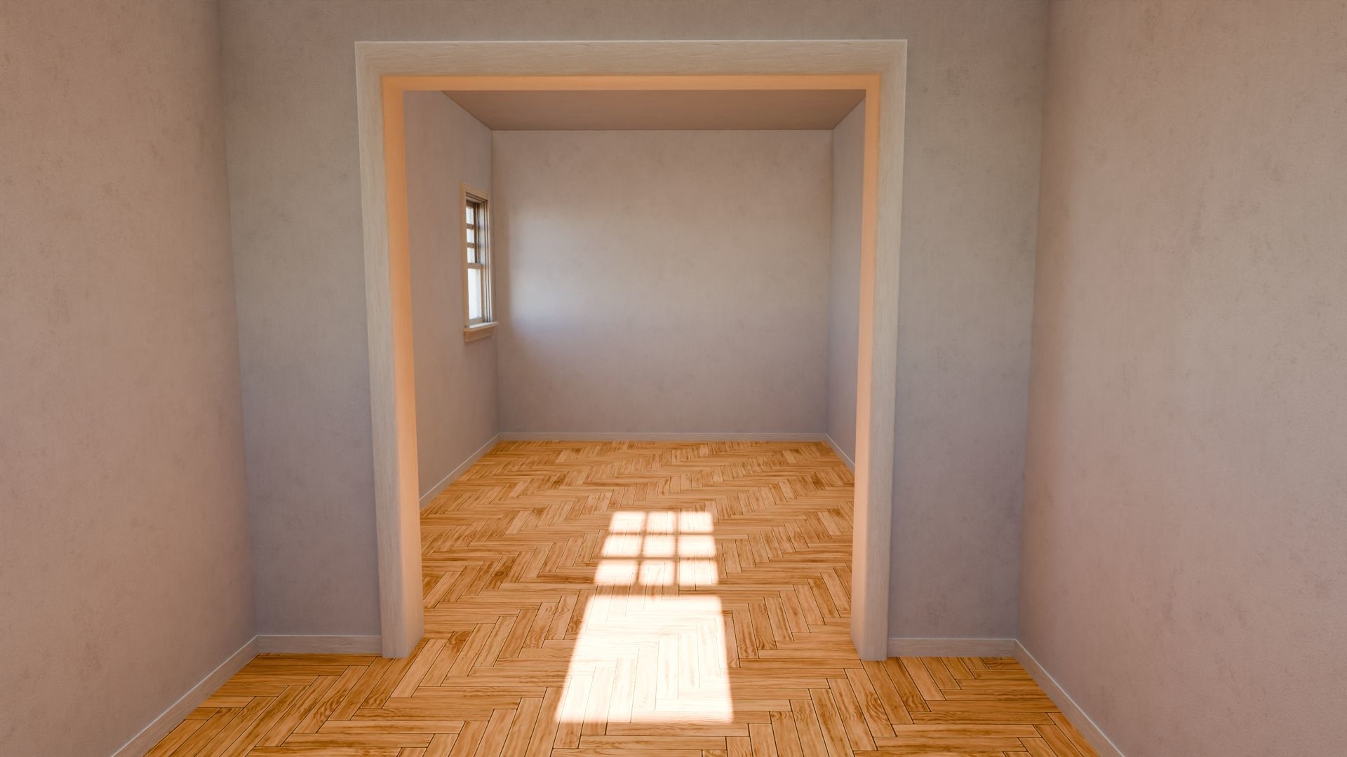 Enterable House Low-poly 3D model_16