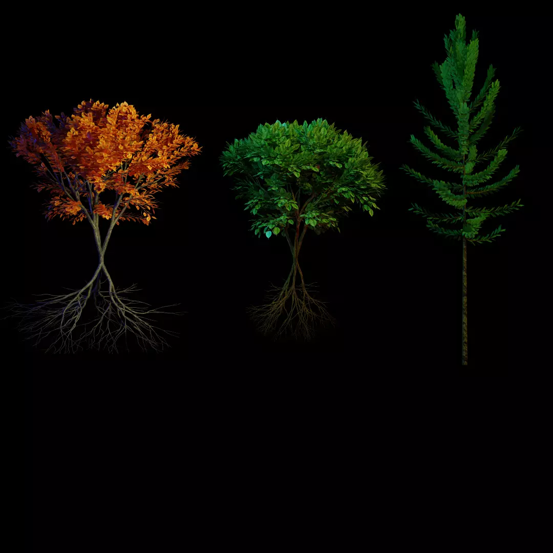 tree in garden Free 3D model_0